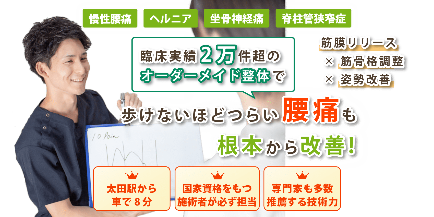 太田市で腰痛の改善なら天元メディカル整体